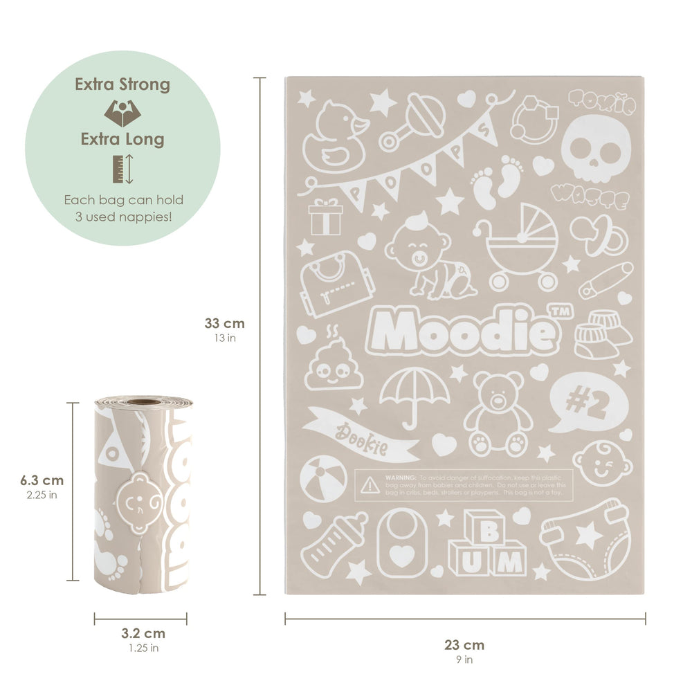 Moodie pink standalone dispenser compact design for travel and outings