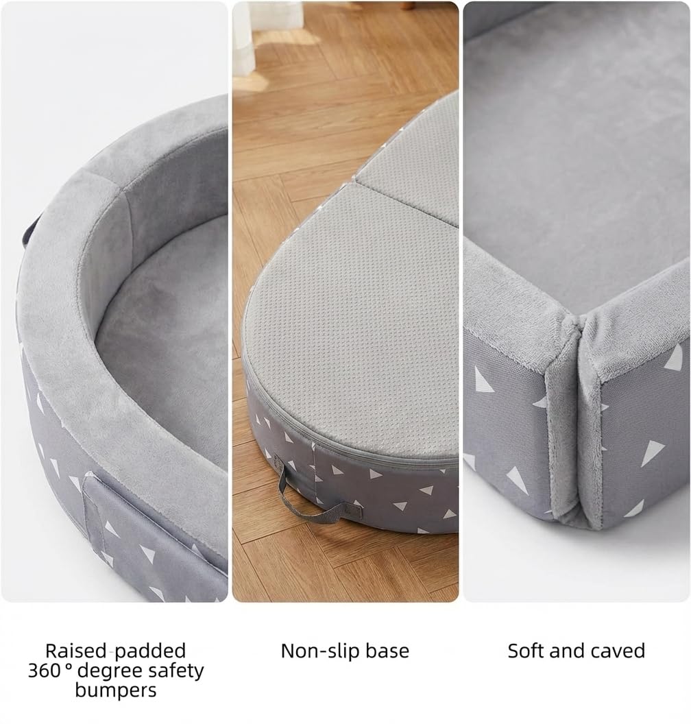 Mooedcoe unfolded bed dimensions reveal roomy sleeping area.