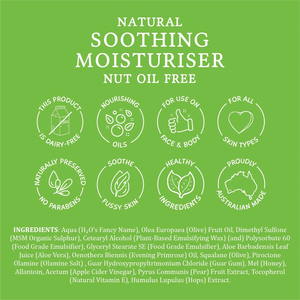 Face and body use for all ages with lightweight absorption.