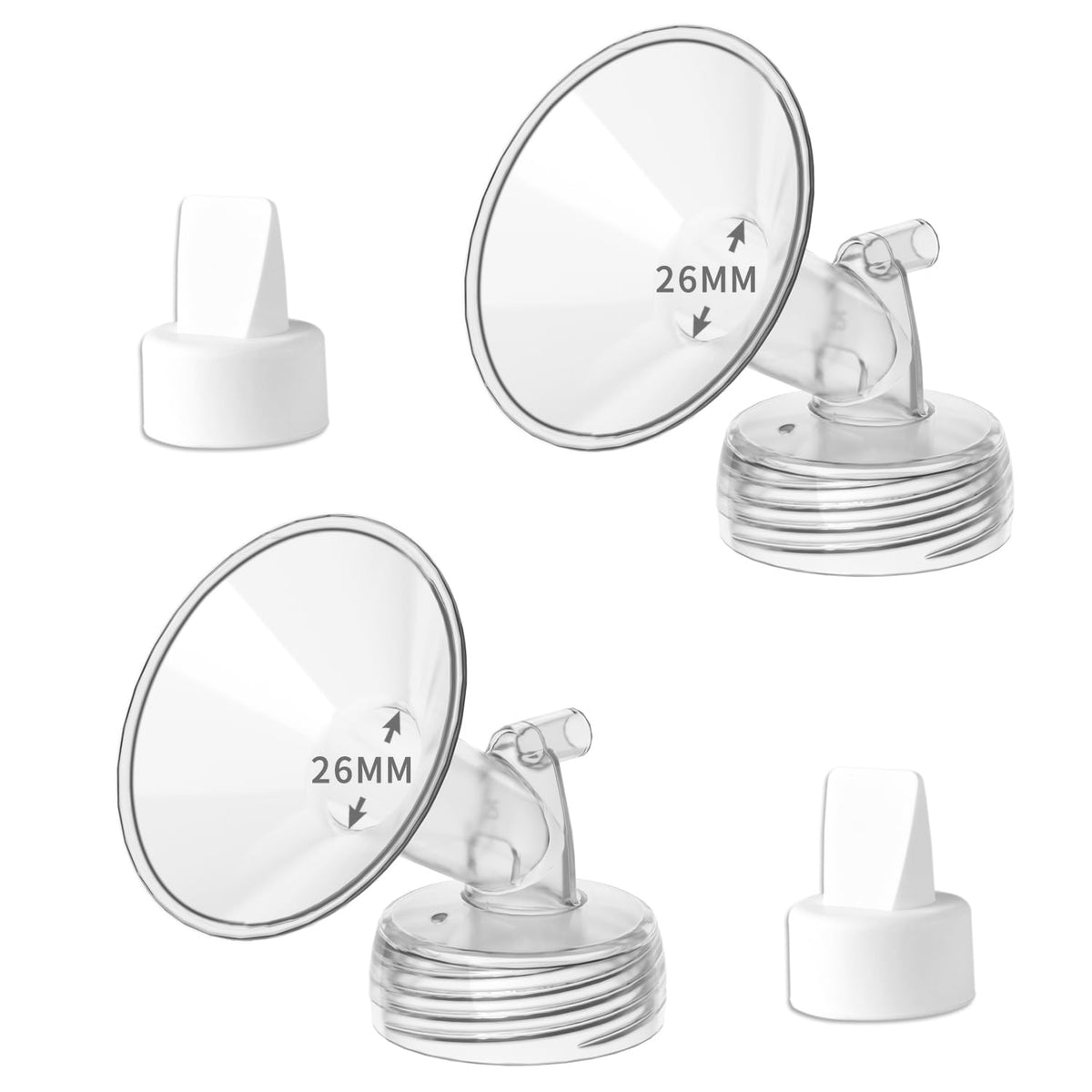 MOOMentaneous 26mm wide mouth flange for Spectra, easy to clean and sanitize.