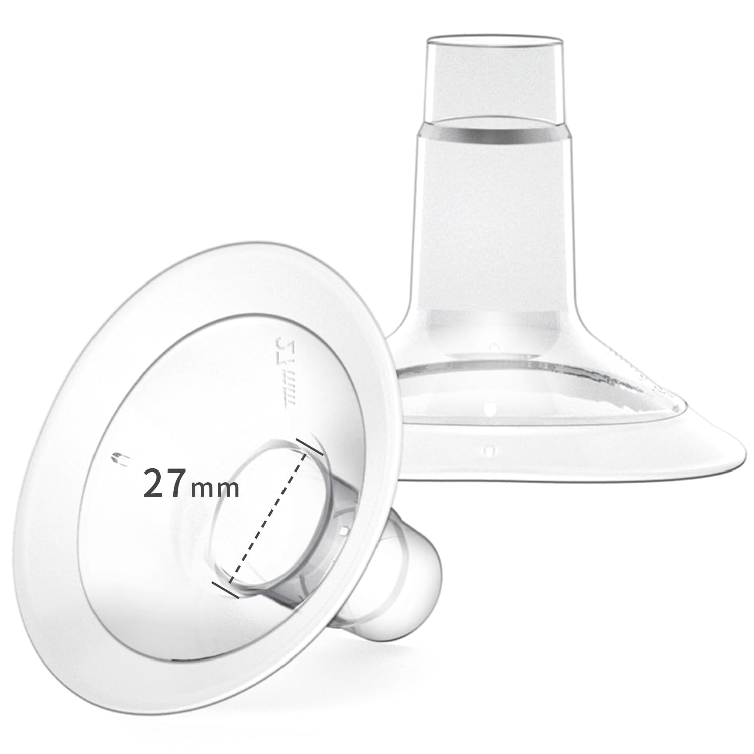 MOOMentaneous 27mm shield for Medela pumps offering comfortable fit.