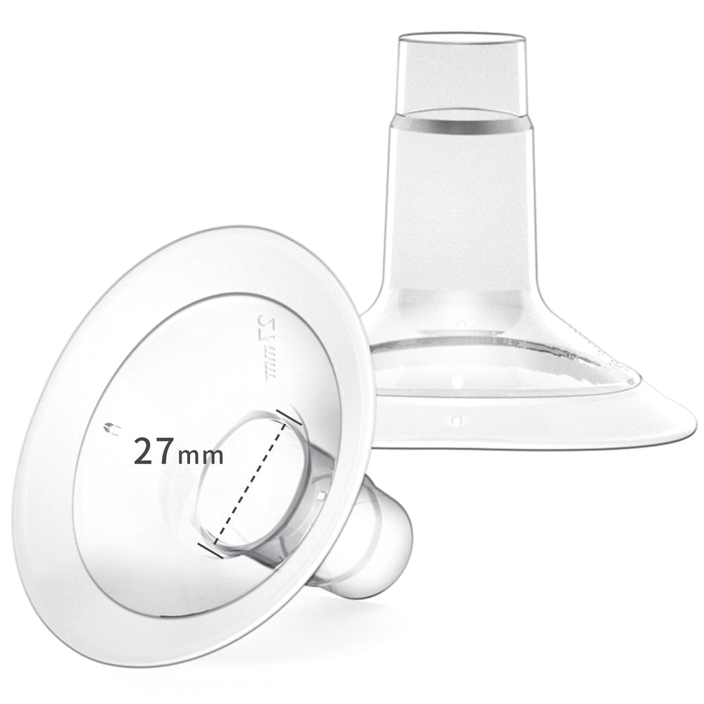 MOOMentaneous 27mm shield for Medela pumps offering comfortable fit.