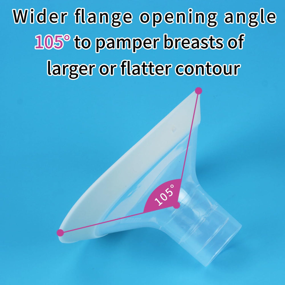 MOOMentaneous Medela-compatible flange demonstrates seamless fit across models.