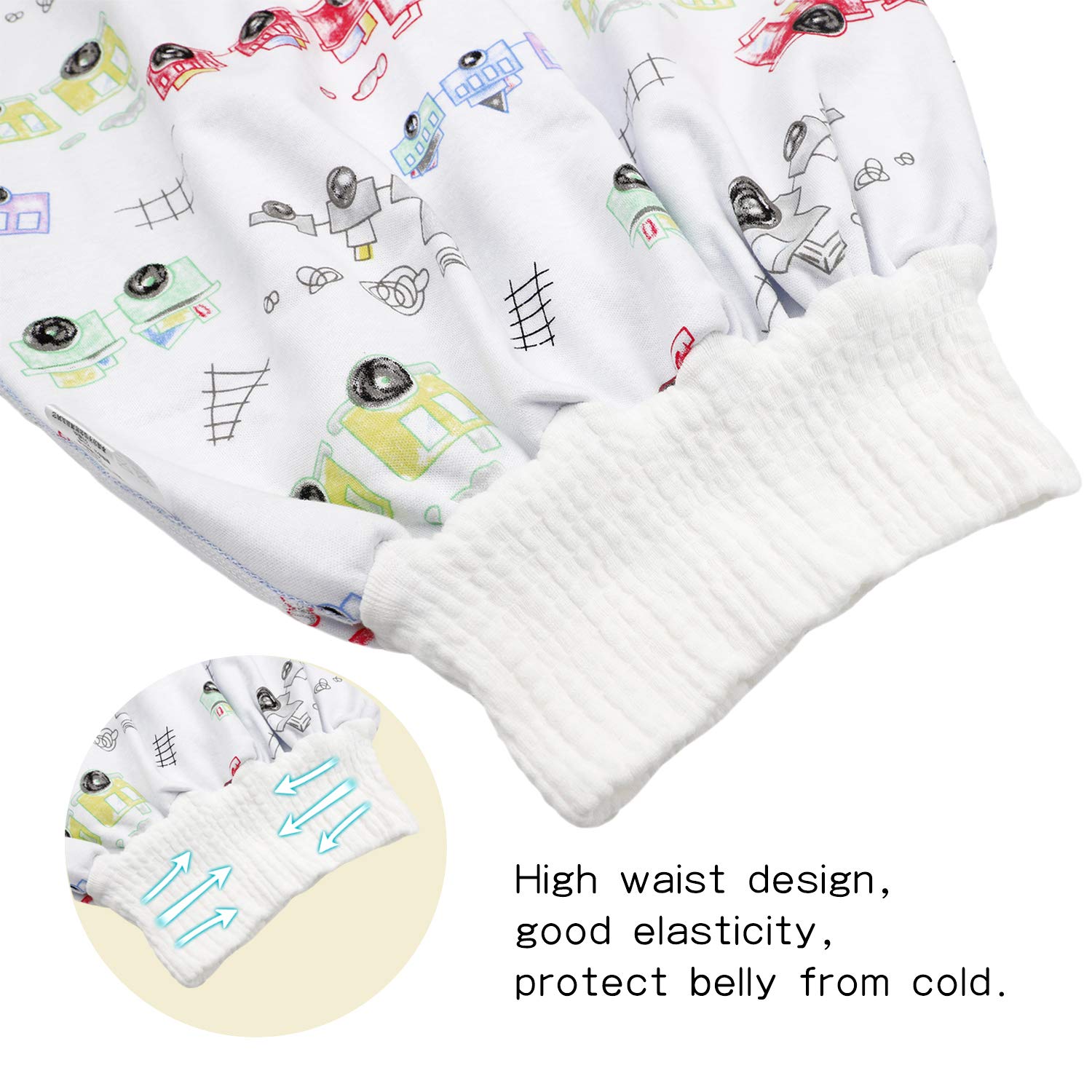 MooMoo Baby adjustable waistband fits newborn to toddler comfortably