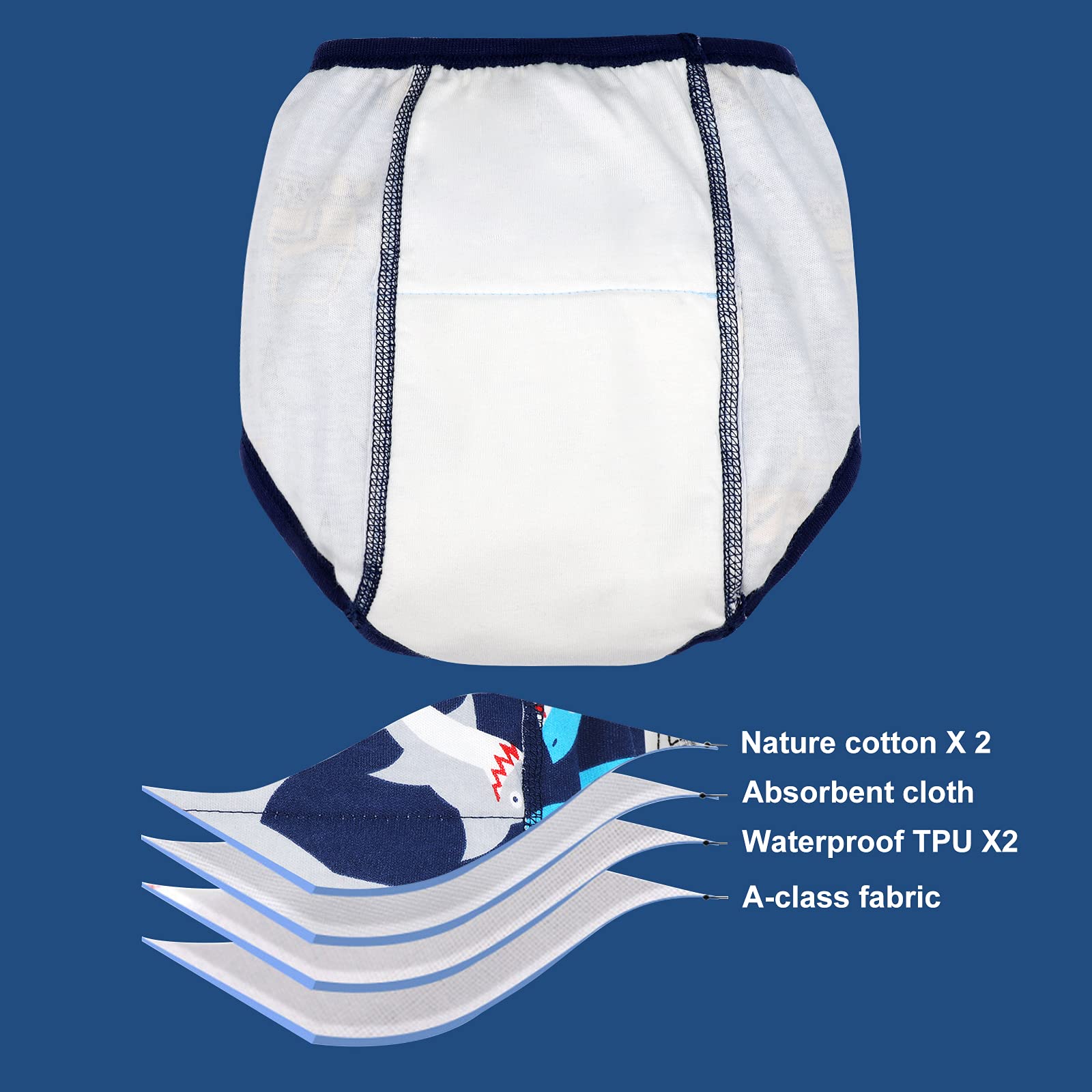 MooMoo Baby pants feature covered elastic waistband for easy pull-on fit