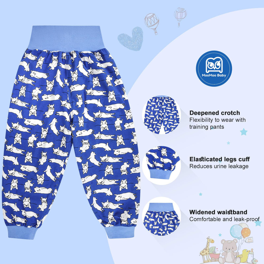 MooMoo Baby diaper pants stretchy waistband for easy on/off
