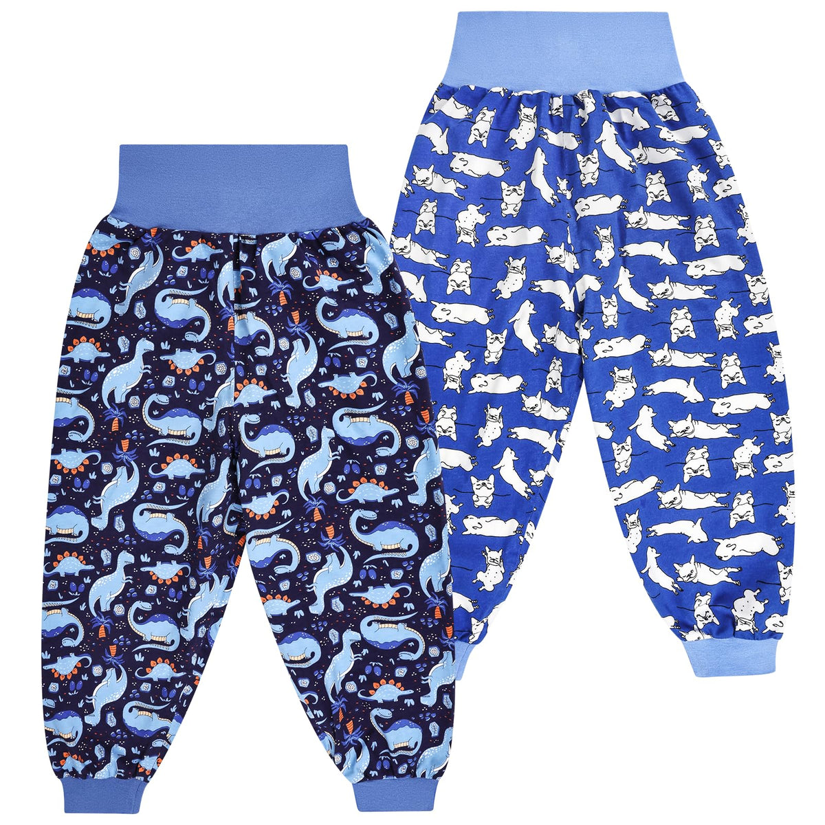 MooMoo Baby leakproof diaper pants nighttime front view showing dry sleep potential