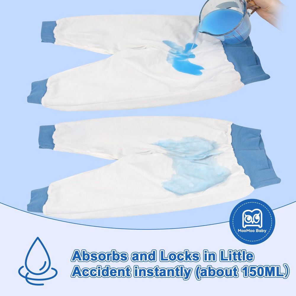MooMoo Baby potty training pants two-pack view highlighting convenience