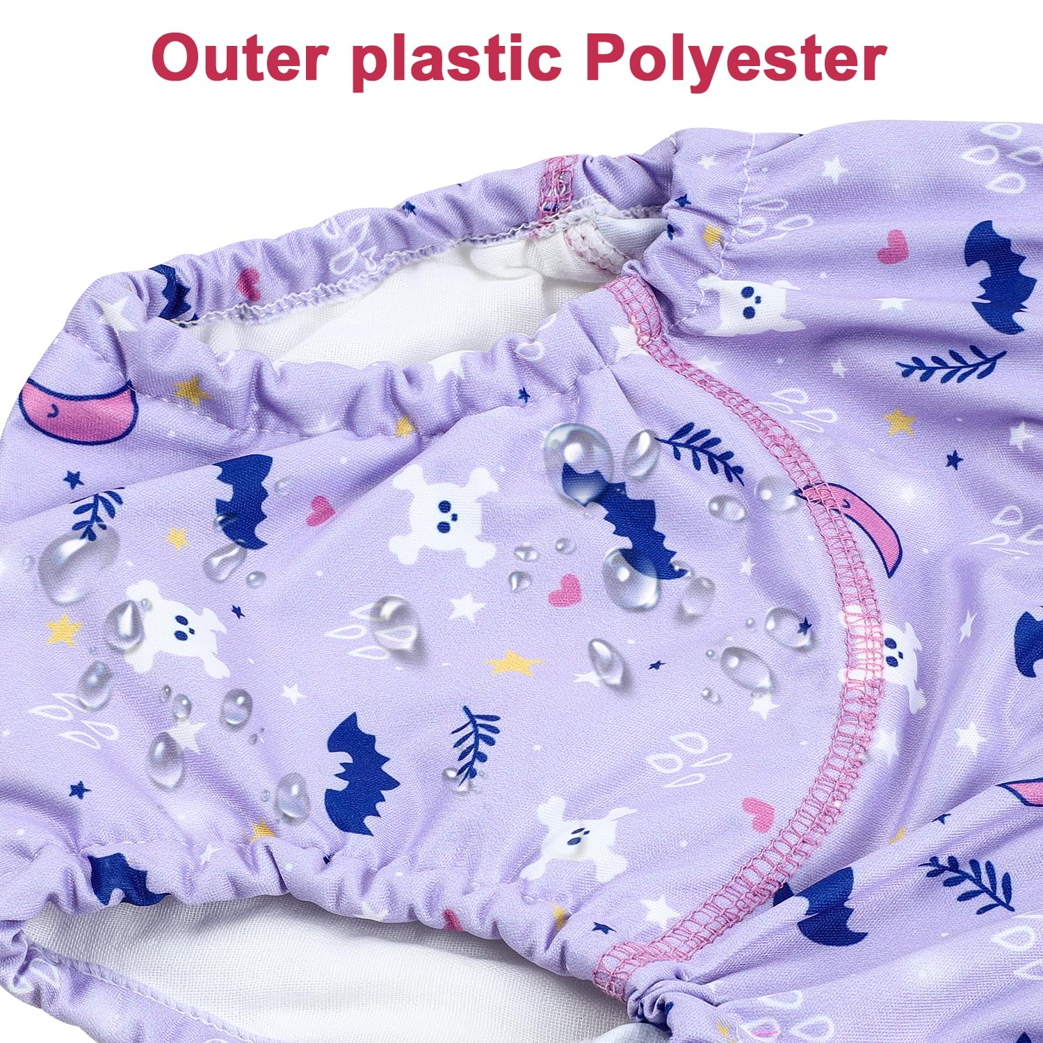 MooMoo Baby stretch waistband design ensures secure, easy on and off