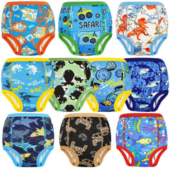 MooMoo Baby training underwear with six-layer crotch absorbs minor accidents for toddlers.