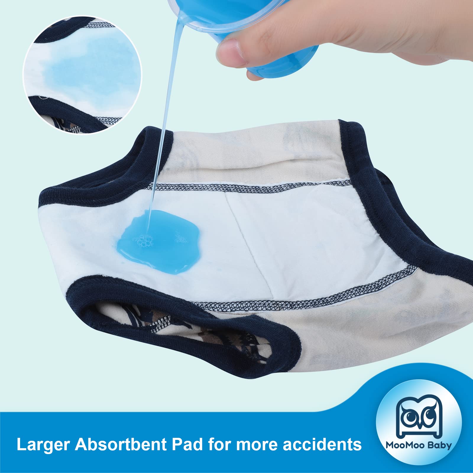MooMoo Baby training underwear with leakproof six-layer structure offers early warning for accidents