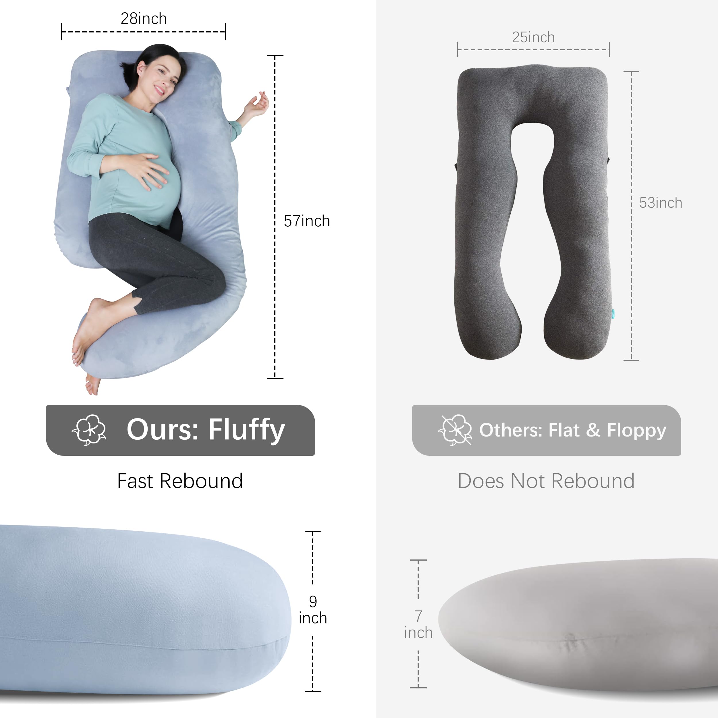 Moon Park full-body pillow creates a cloud-like sleeping experience for side and back sleepers.