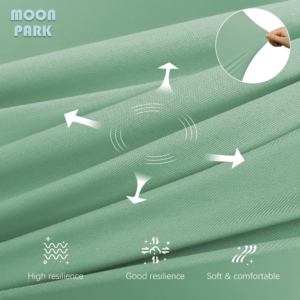 MOON PARK supports head, back, belly, and hips for aligned comfort.