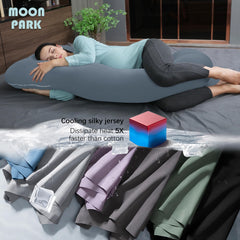 MOON PARK pillow supports back and belly for ergonomic comfort