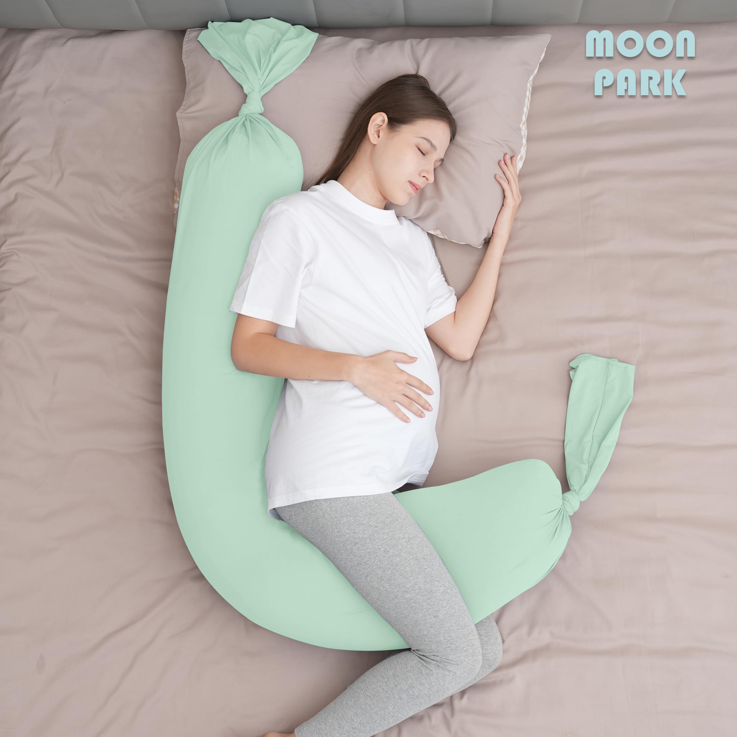 MOON PARK polyester-filled pillow maintains softness and loft overnight