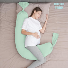 MOON PARK polyester-filled pillow maintains softness and loft overnight