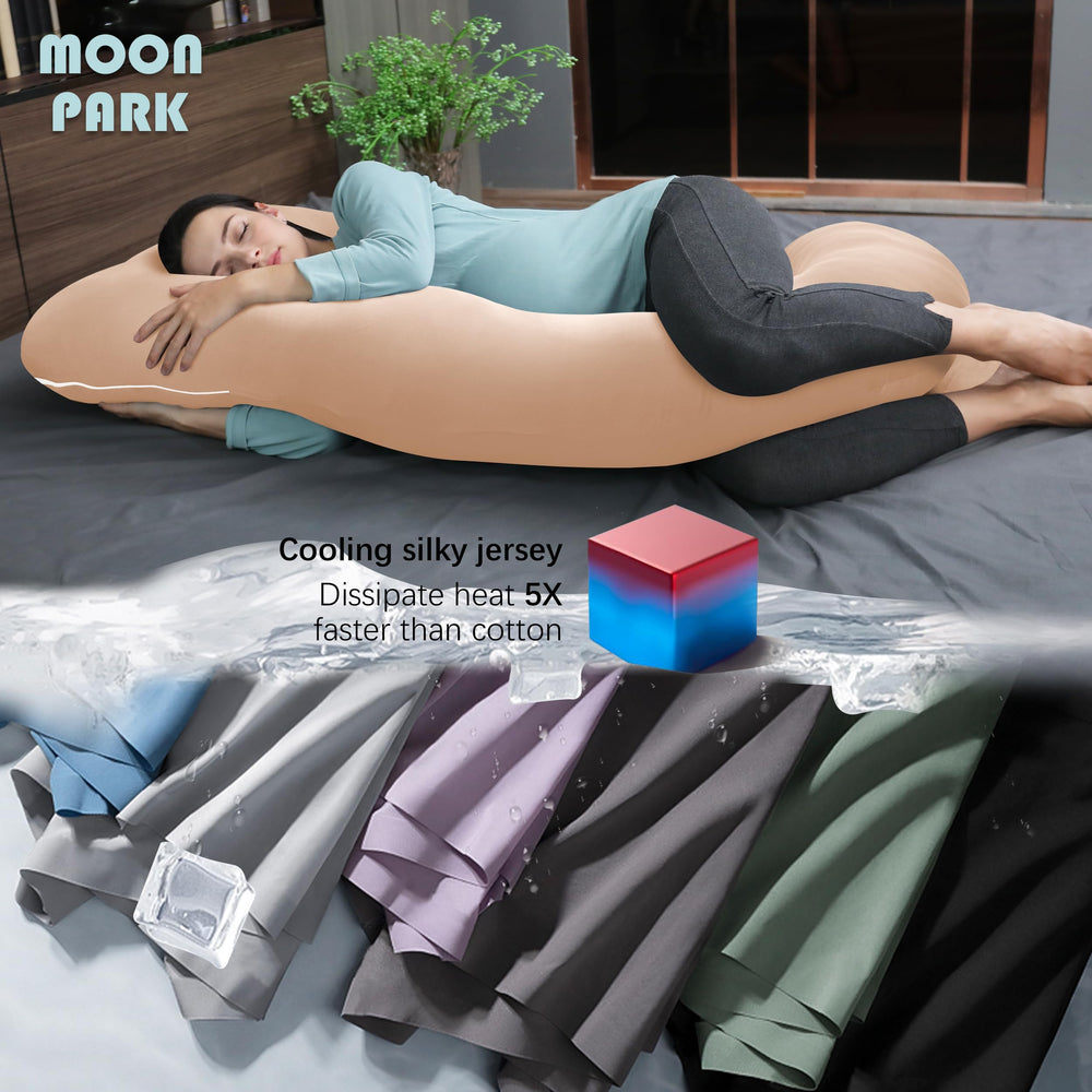 Moon Park removable cover close-up, showing easy-to-wash fabric for clean nights.