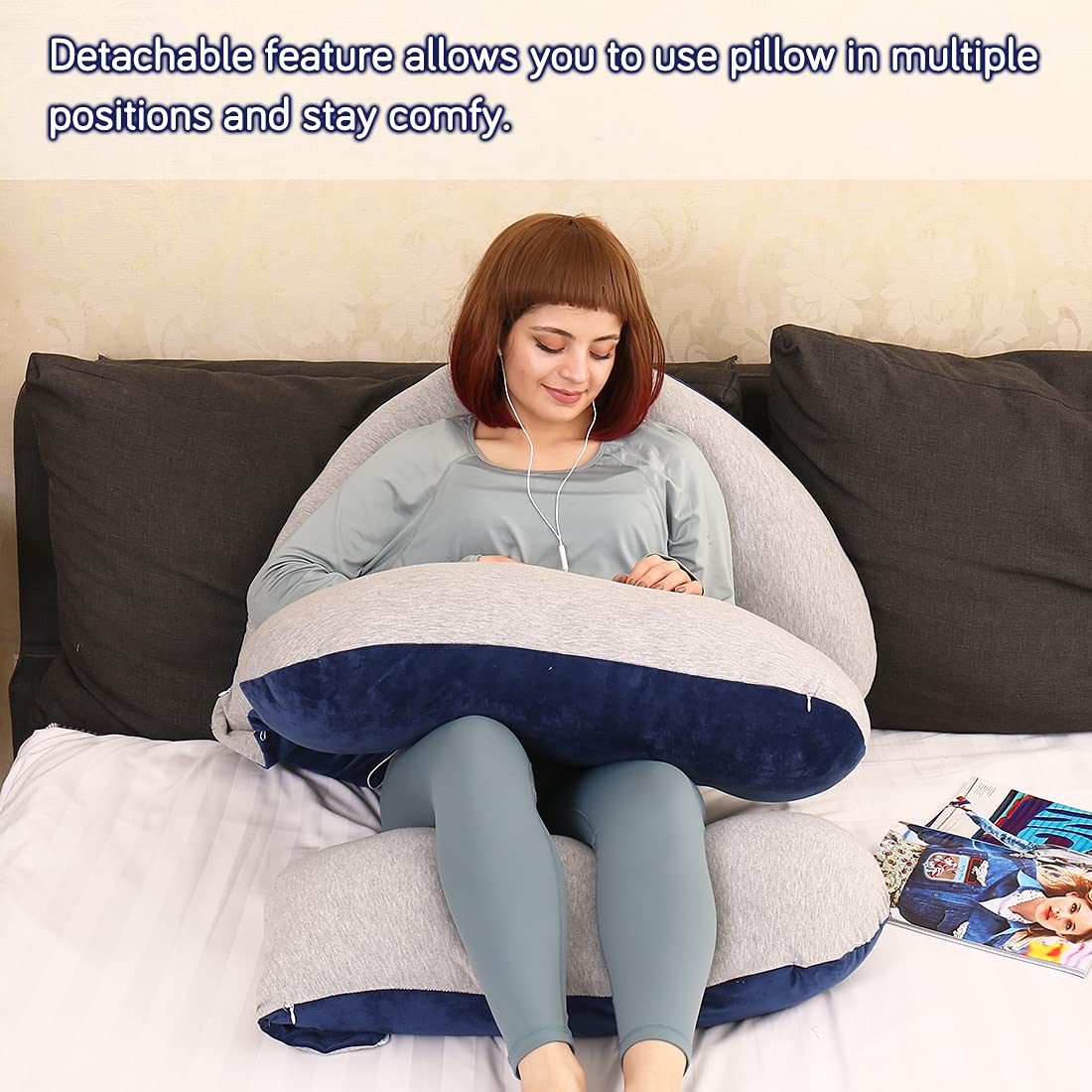 MOON PINE adjustable stuffing lets you tailor firmness.