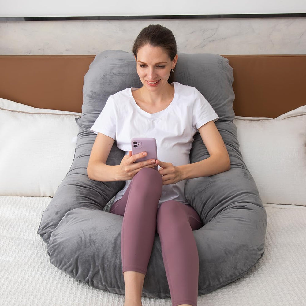 Moon Pine postpartum-nursing-pillow offers comfortable feeding and relaxed lounging after birth.