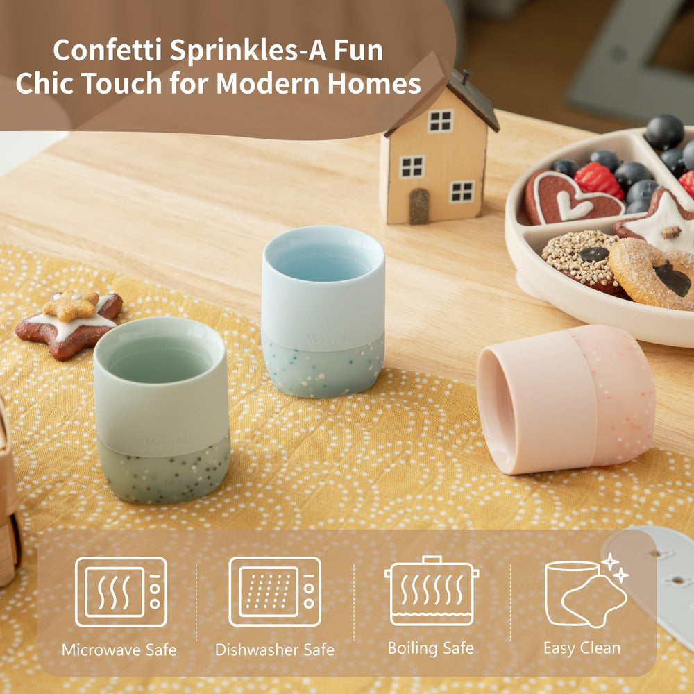 Moonkie gift-ready packaging in blush and lilac colors