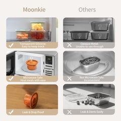 Moonkie double-seal lids keep contents fresh and reduce mess
