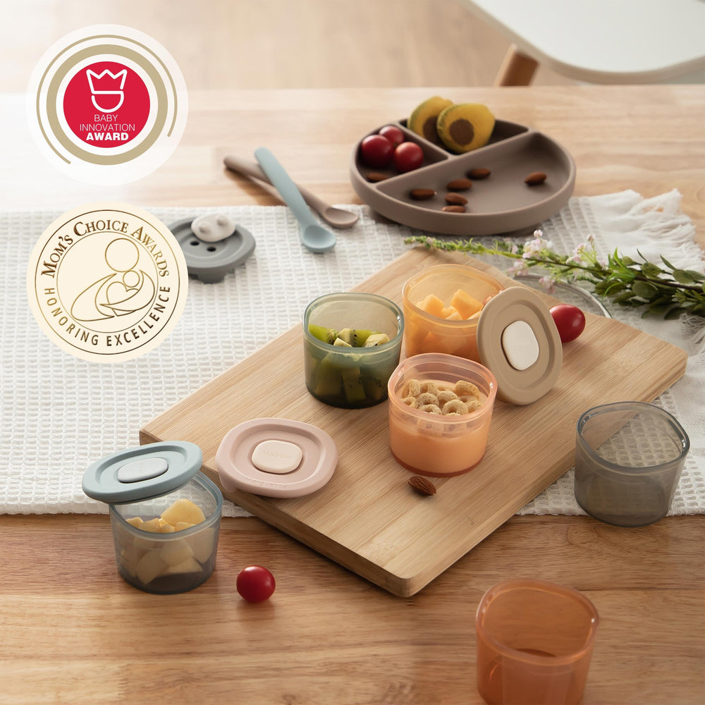 Moonkie microwave-safe jars for quick reheats and convenient prep.