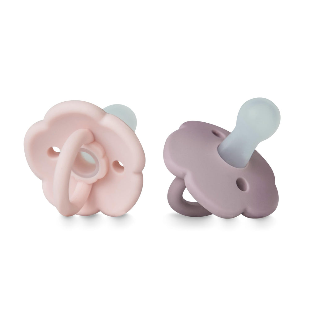 Moonkie two-pack pacifier for quick swaps and cleaning.