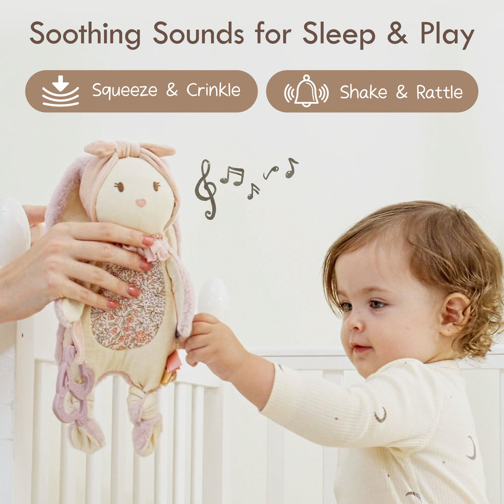 Moonkie removable teether attachment is BPA-free silicone and easy to clean.