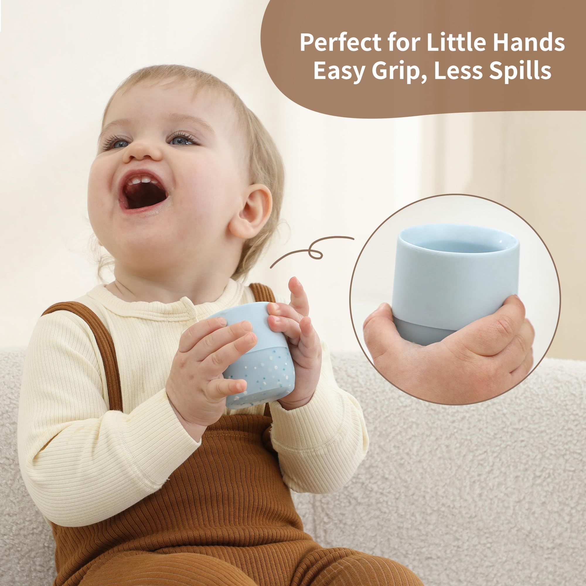 Moonkie inner-measurement-lines aid portion control and practice.