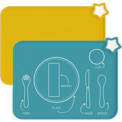 Moonkie design-kid placemat keeps meals neat and contained.