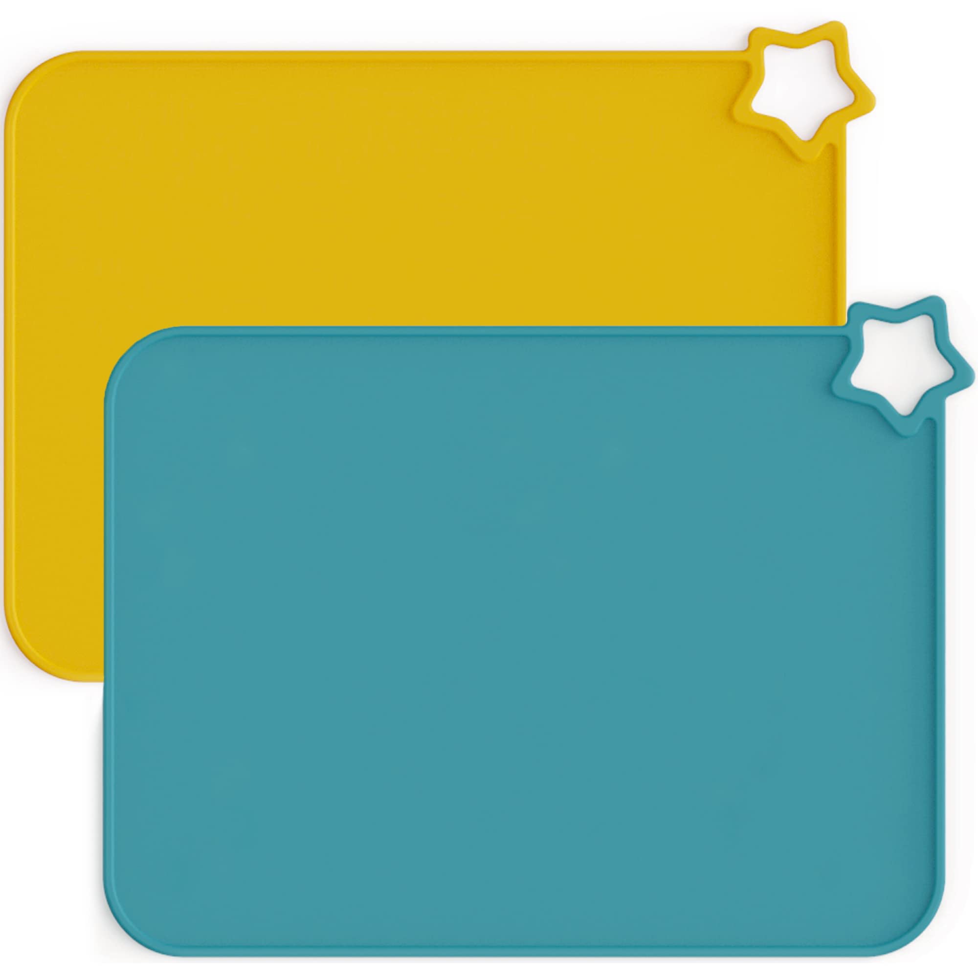 Moonkie silicone placemat on table with child, durable and easy to wipe