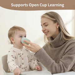 Moonkie silicone soft-spout close-up for gentle gums