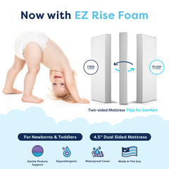 Hypoallergenic cover on Moonlight Slumber EZ Dreamer creates a cleaner sleep surface