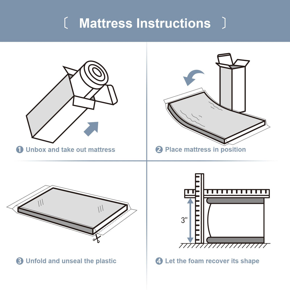 Moonlightfamily mini mattress 38x24 compact storage idea for travel