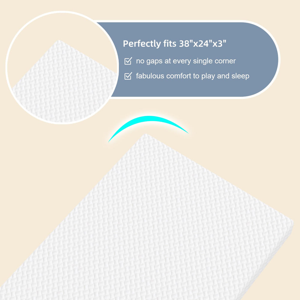 Moonlightfamily mini mattress 38x24 dimensions for precise mini-fit