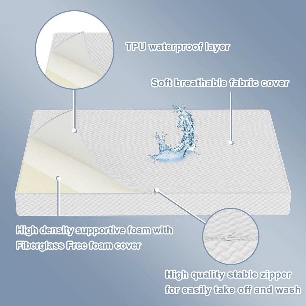 Moonlightfamily mini mattress 38x24 corner design with no gaps for secure support