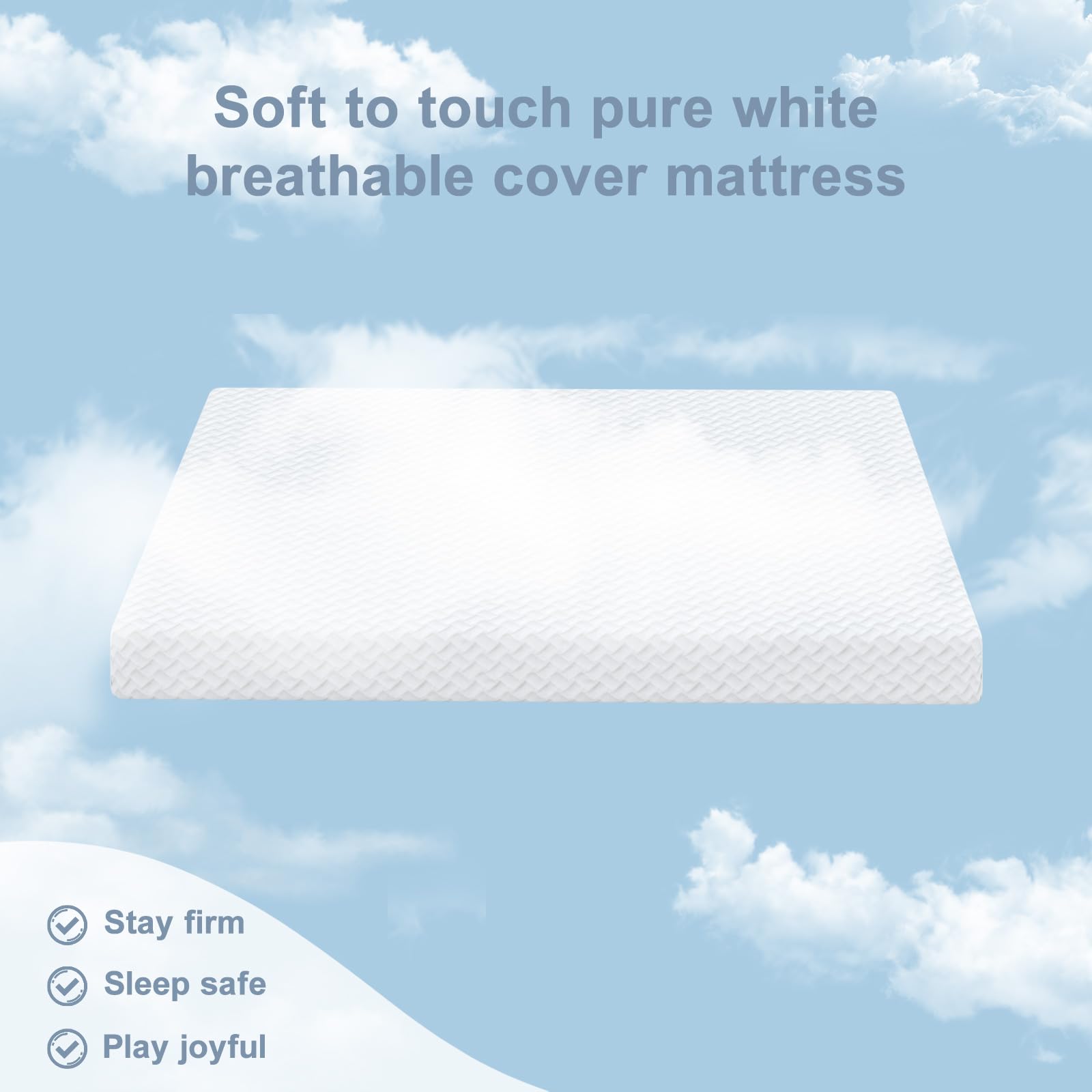 Moonlightfamily mini mattress 38x24 washable cover ready for easy cleaning