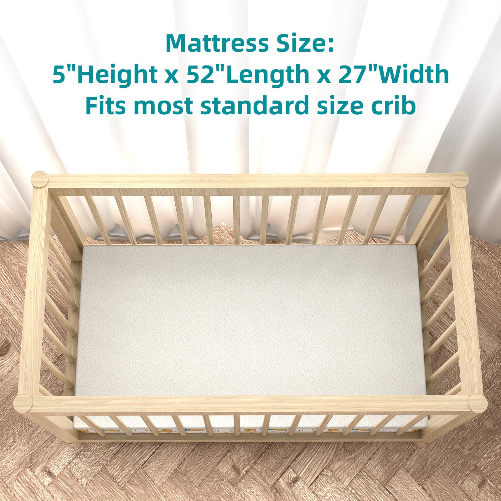 Moonlightfamily toddler mattress high-density foam supports growing bodies with reliable cushioning.