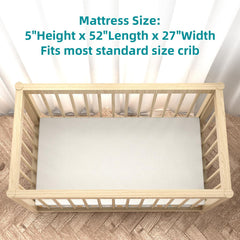Moonlightfamily toddler mattress high-density foam supports growing bodies with reliable cushioning.