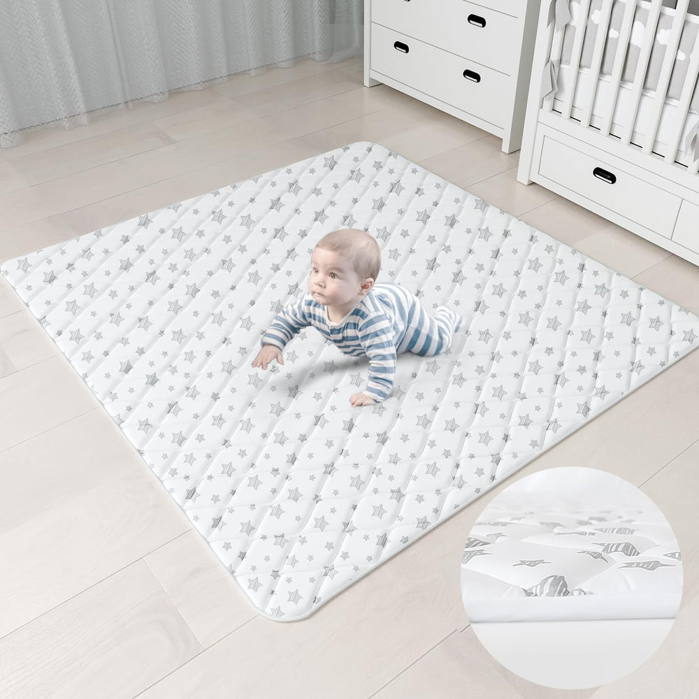 Moonsea 71x59 play area fits playpens and roomy floor spaces.