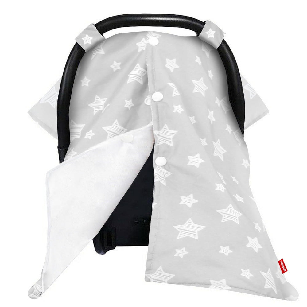 Moonsea baby carseat canopy star grey cover offers privacy and warmth