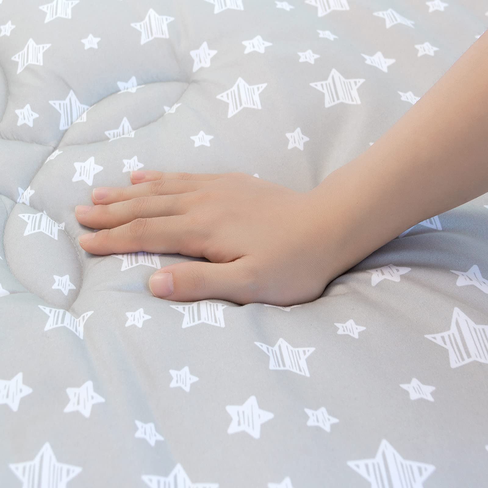 Moonsea Baby Play Mat ample space with 71x59 inches for family fun