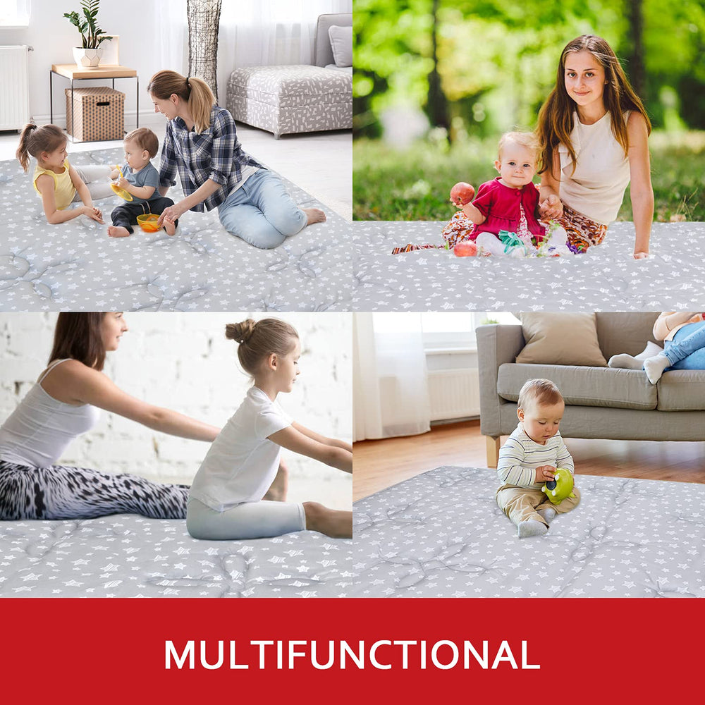 Moonsea family playing together on the large play mat