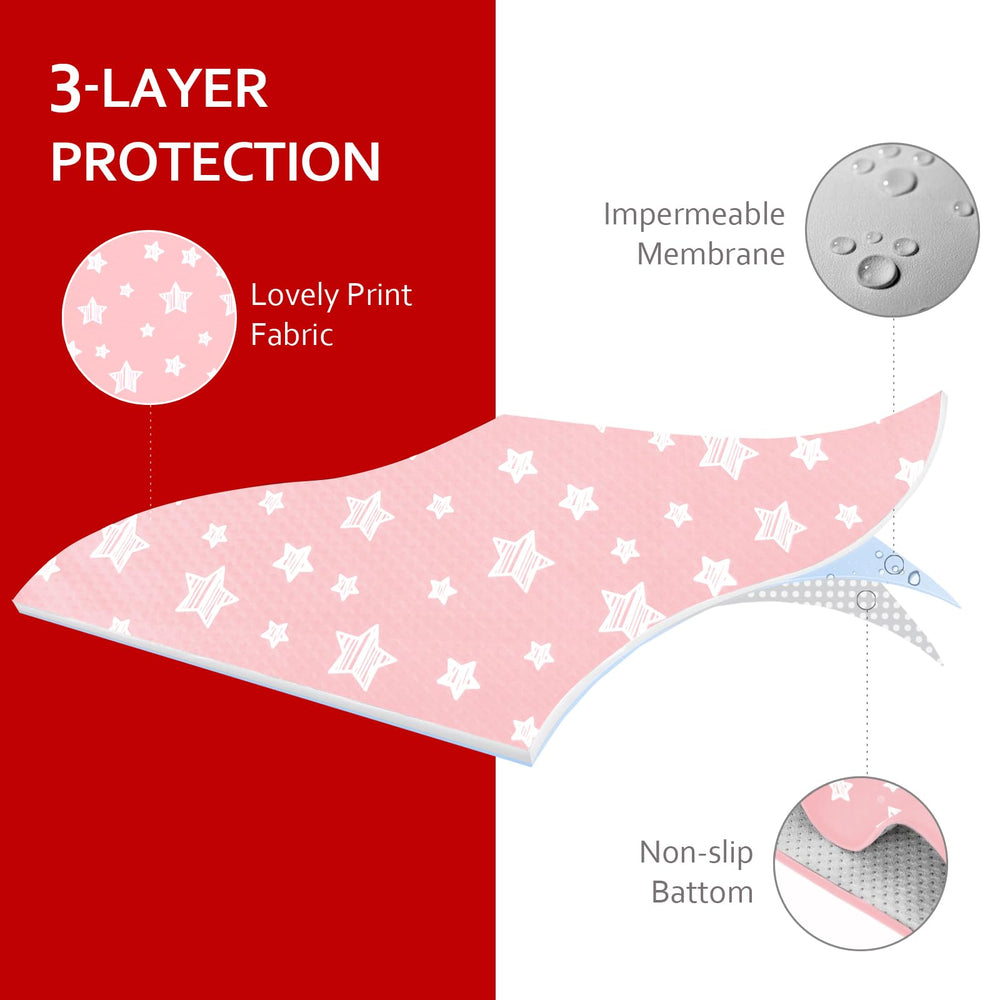 Moonsea anti-slip bottom keeps mat in place on smooth surfaces.