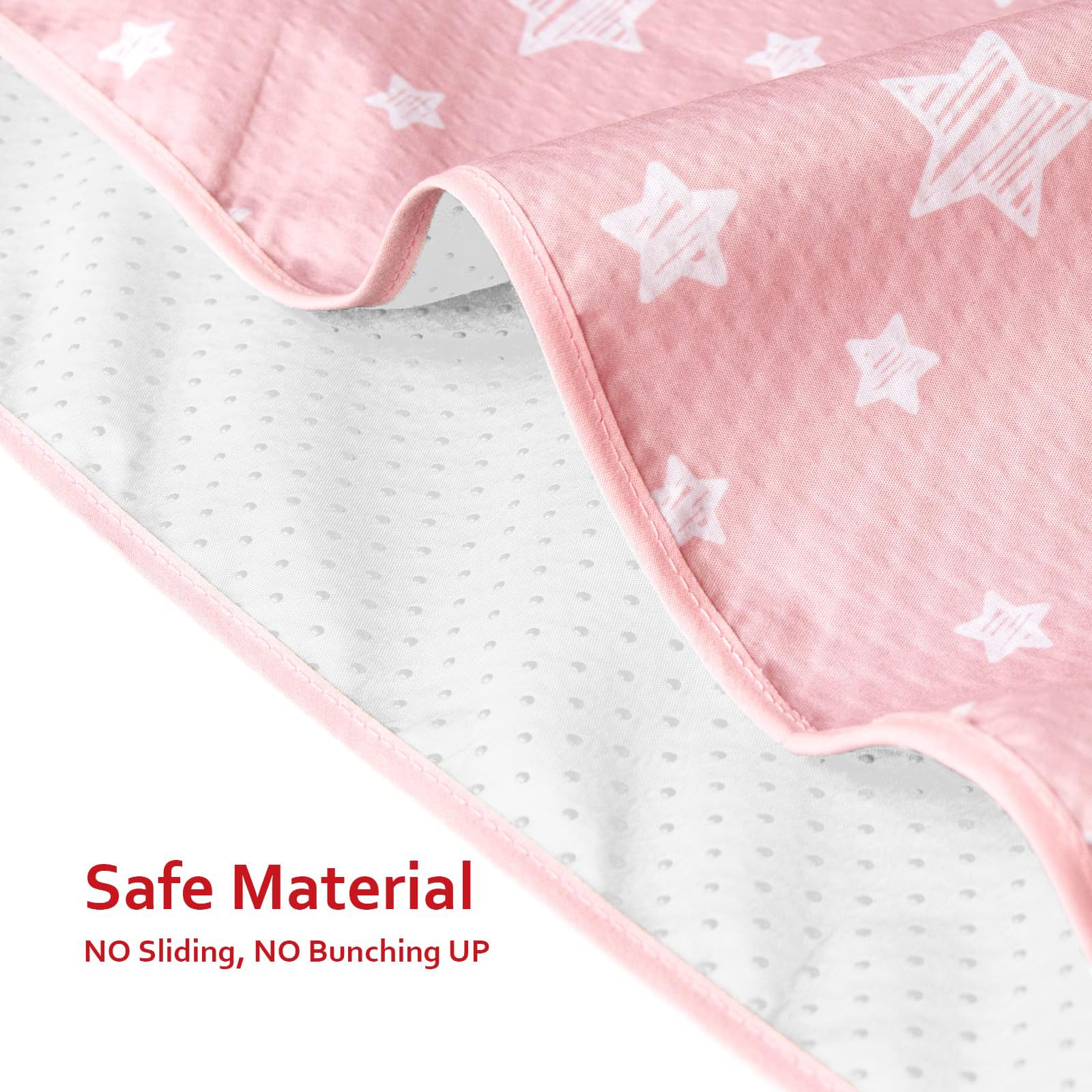 Moonsea three-layer design blends soft fabric, waterproof layer, and grip.