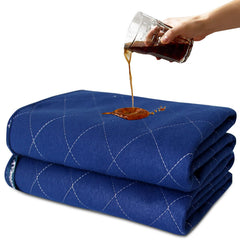 Moonsea bed pad 34x36 navy quilted top for soft comfort and quick moisture pickup.