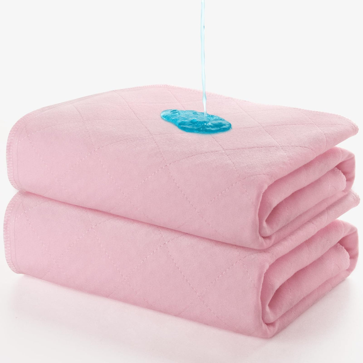 Moonsea bed pad 34x36 waterproof surface protects skin during sleep.
