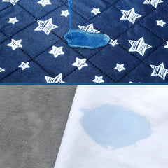 Moonsea bed pad with absorbent core highlighting quick fluid uptake