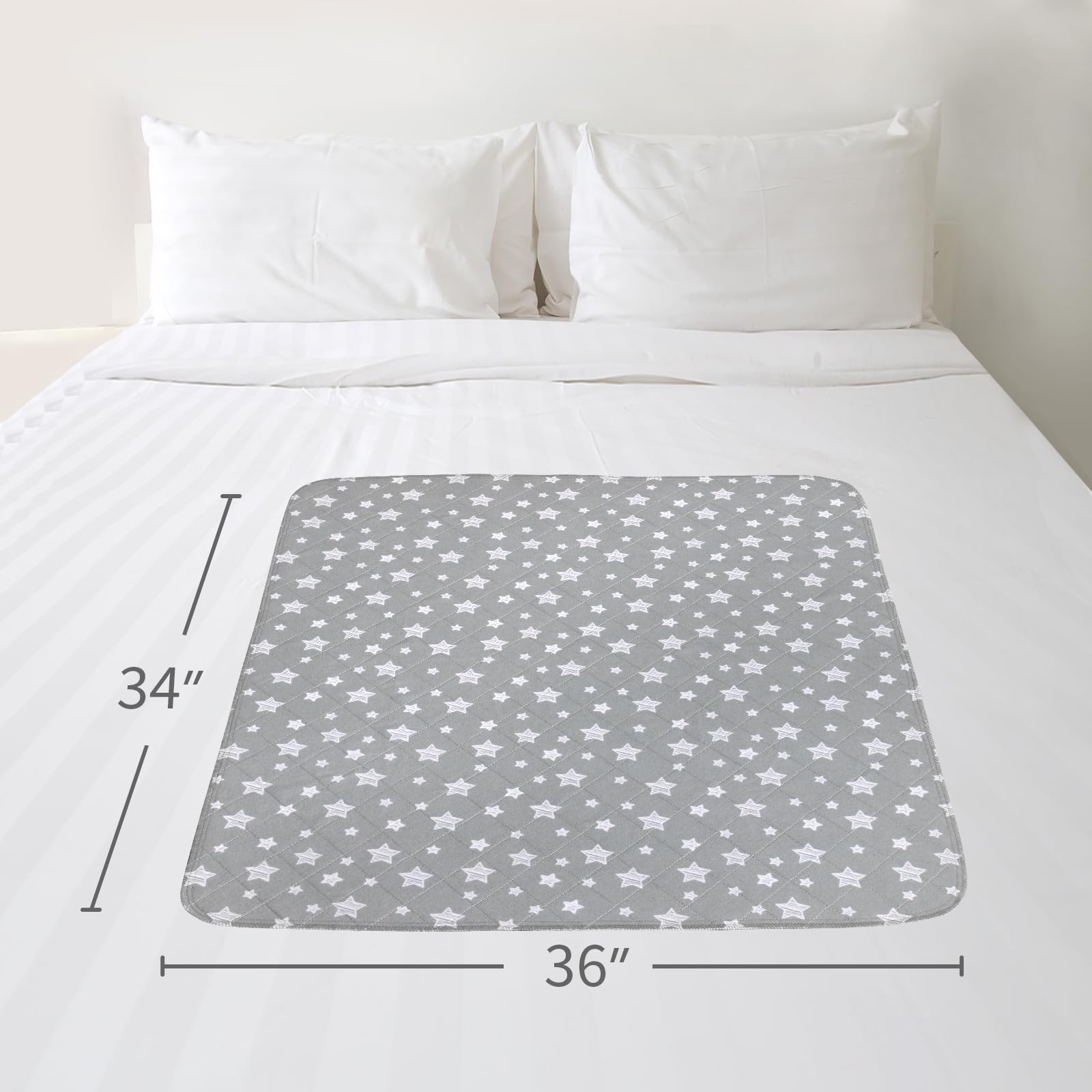 Moonsea bed pad used with a dog, easy to clean and reuse