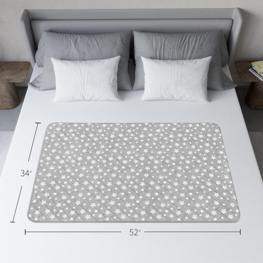 Moonsea washable bed pad in 2-pack stays durable after multiple washes.